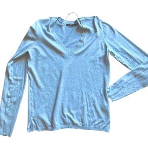 Baby blue V-neck sweater